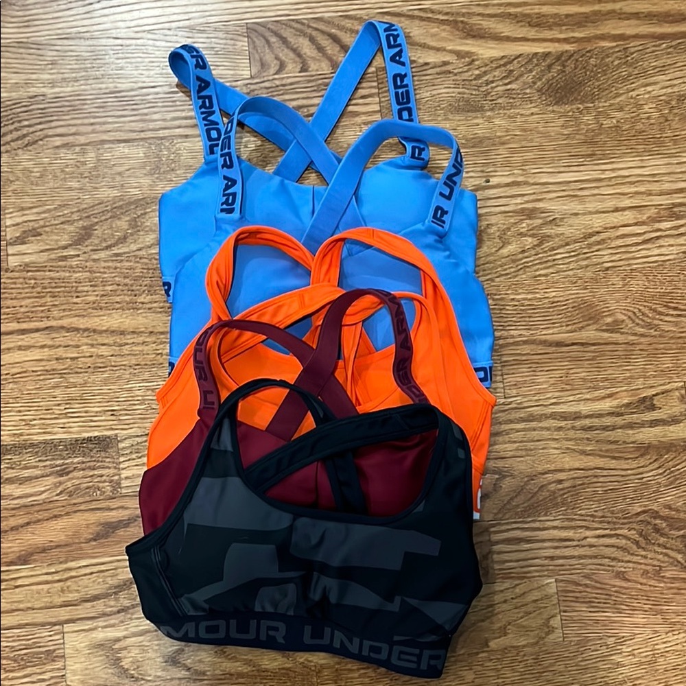 6 UA Sports bras